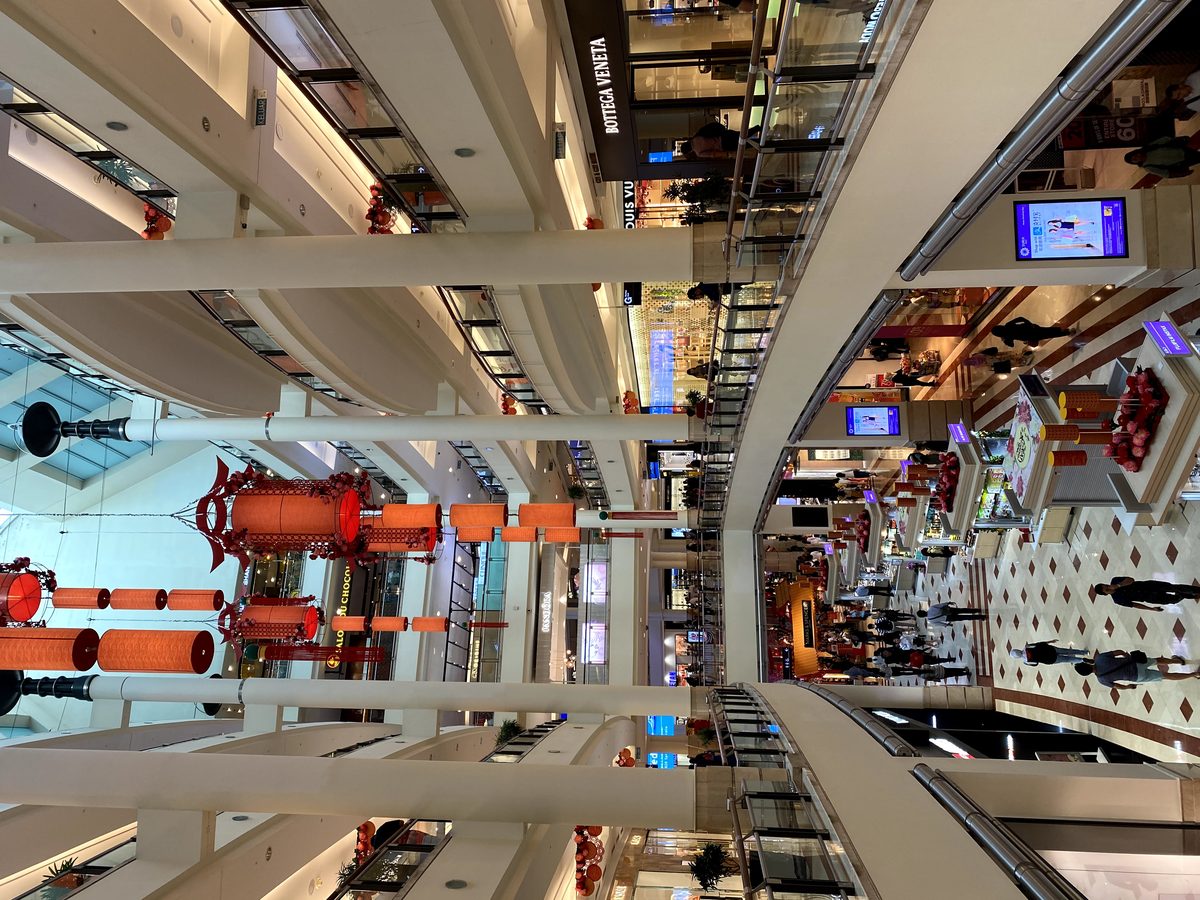 Suria KLCC main atrium with decorative architecture